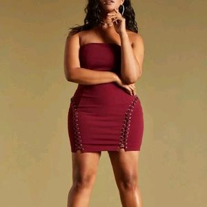 Forever 21 strapless mini dress 3x